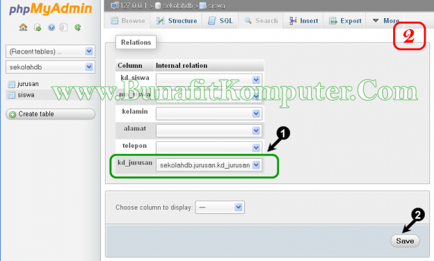 Relasi Tabel Di MySQL | Bunafit Komputer