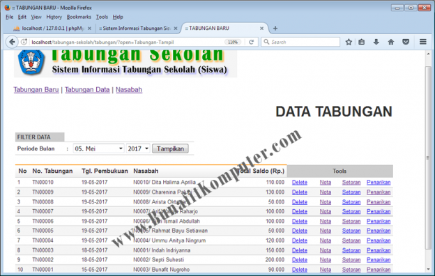 Source Code Php Sistem Informasi Tabungan Sekolah Siswa Berbasis Web Dengan Php Dan Mysql 6060